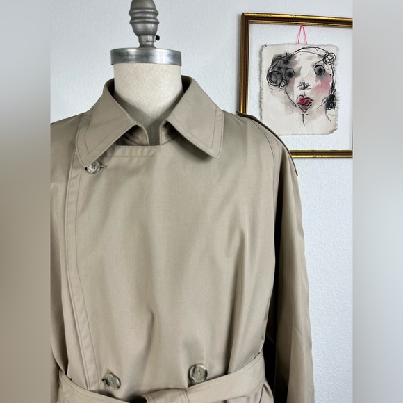 Christian Dior Monsieur Trench Coat Men's w Liner 46R - Picture 2 of 12